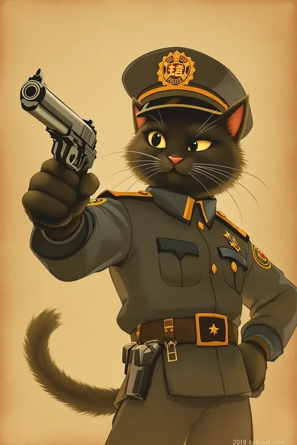 黑猫警长 经典影视海报